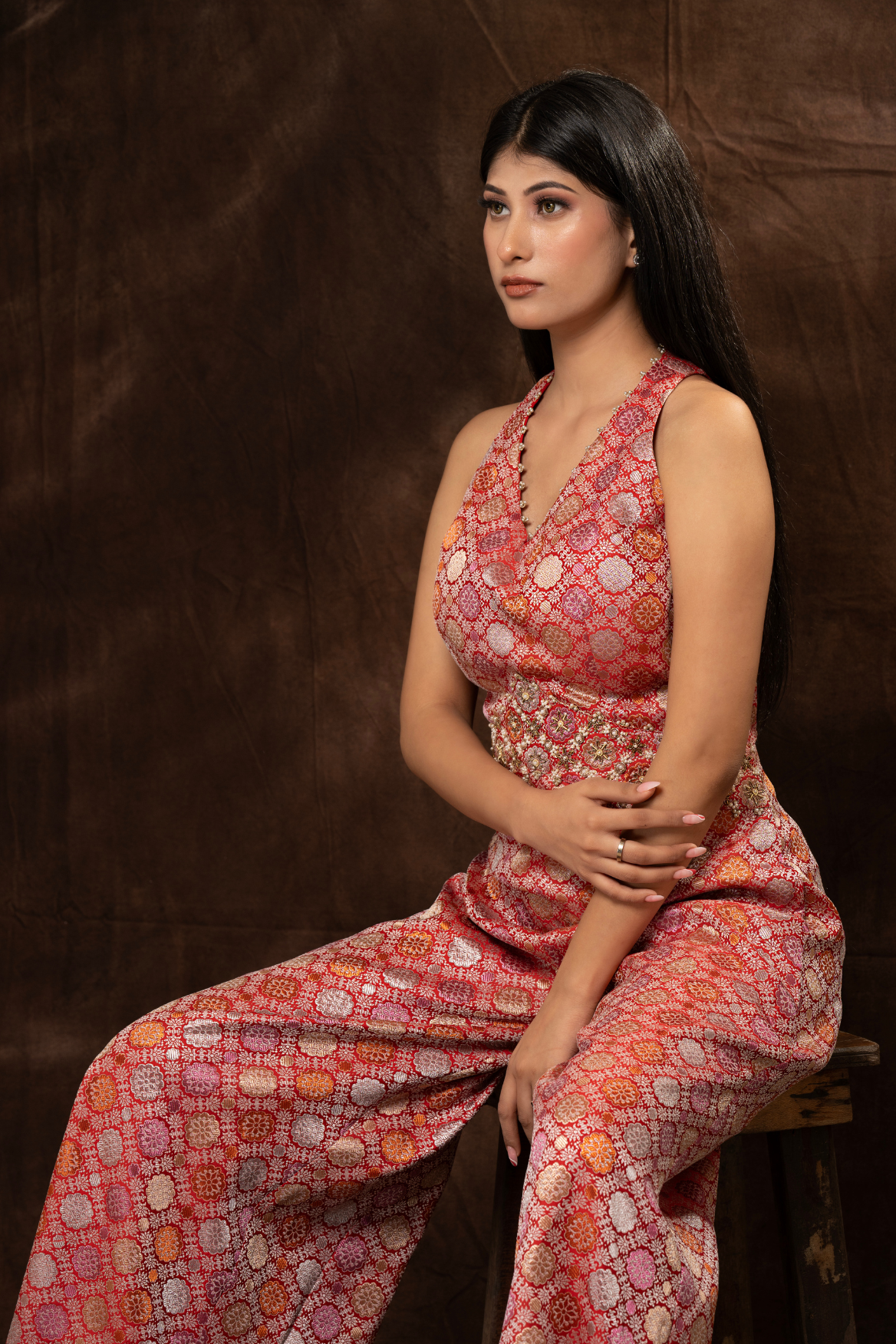 Brocade jumpsuit
