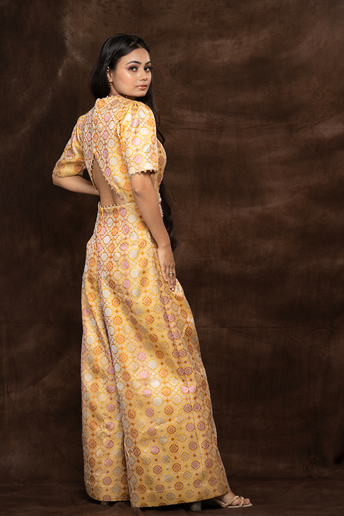 Brocade jumpsuit
