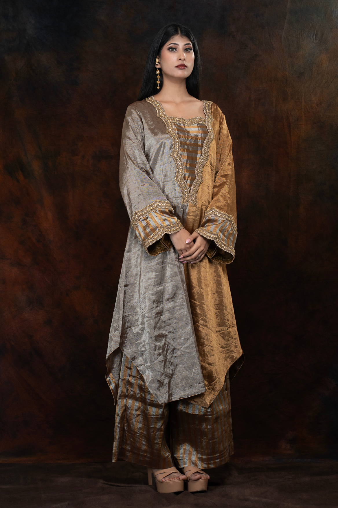 Zari tissue Kurta and Pant