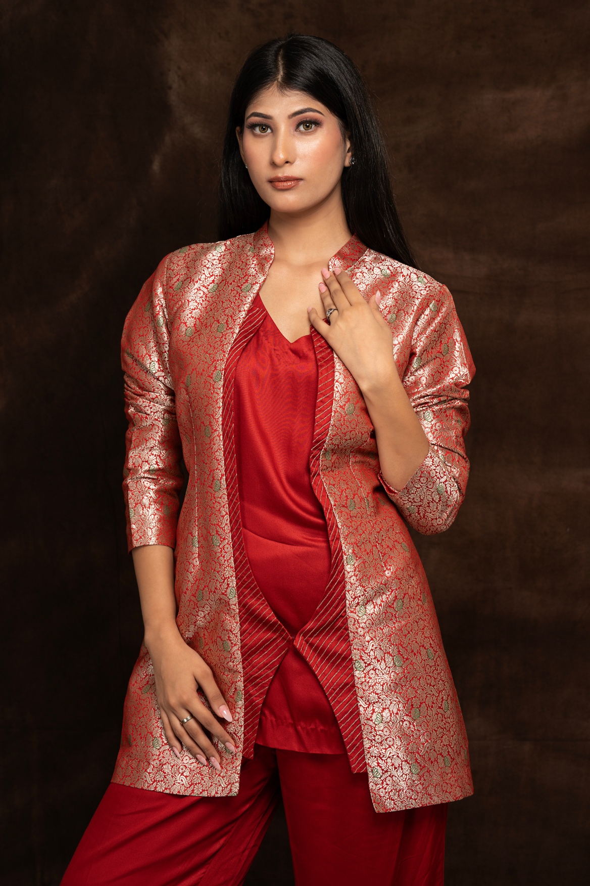 Brocade 3 piece co-ord set