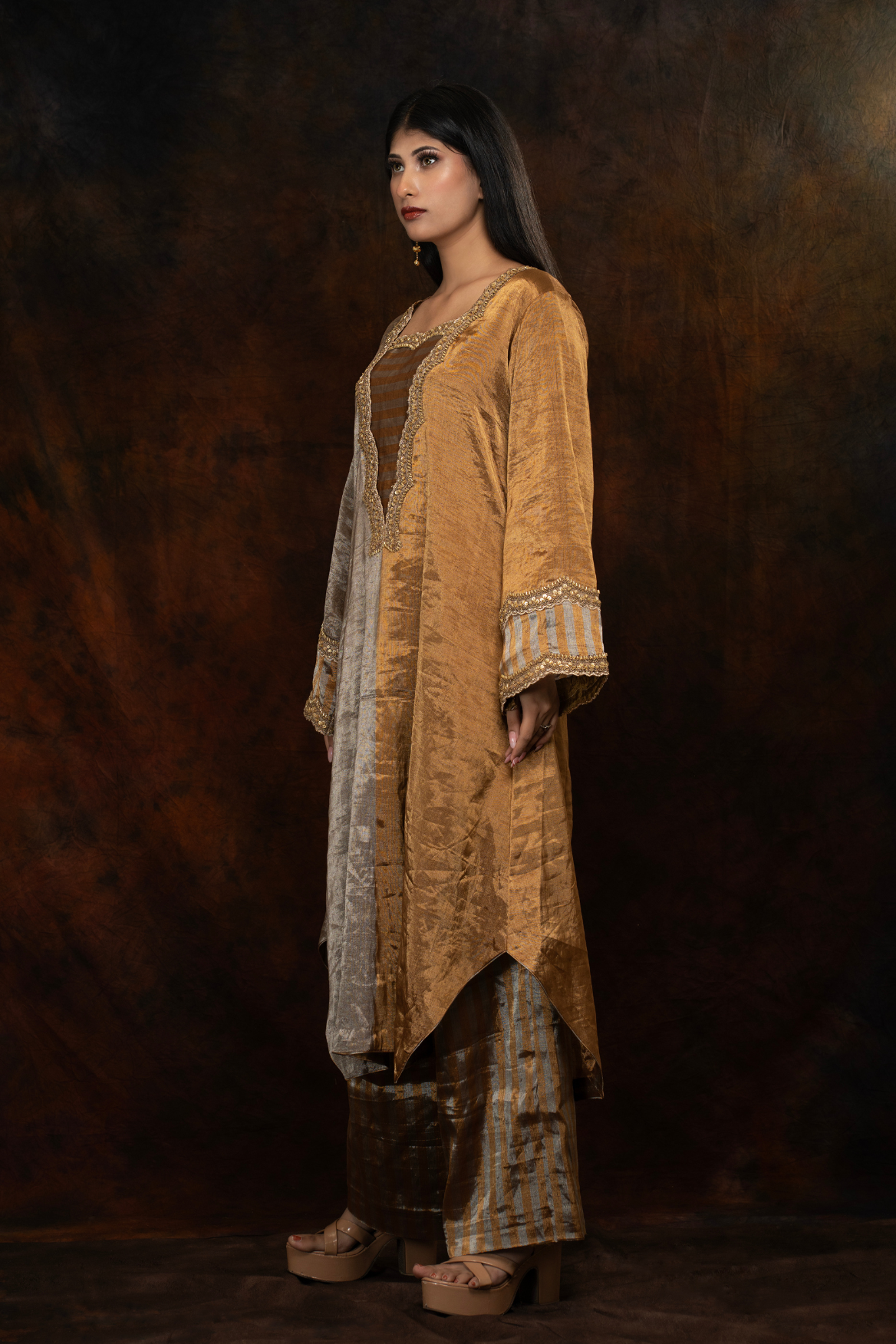 Zari tissue Kurta and Pant