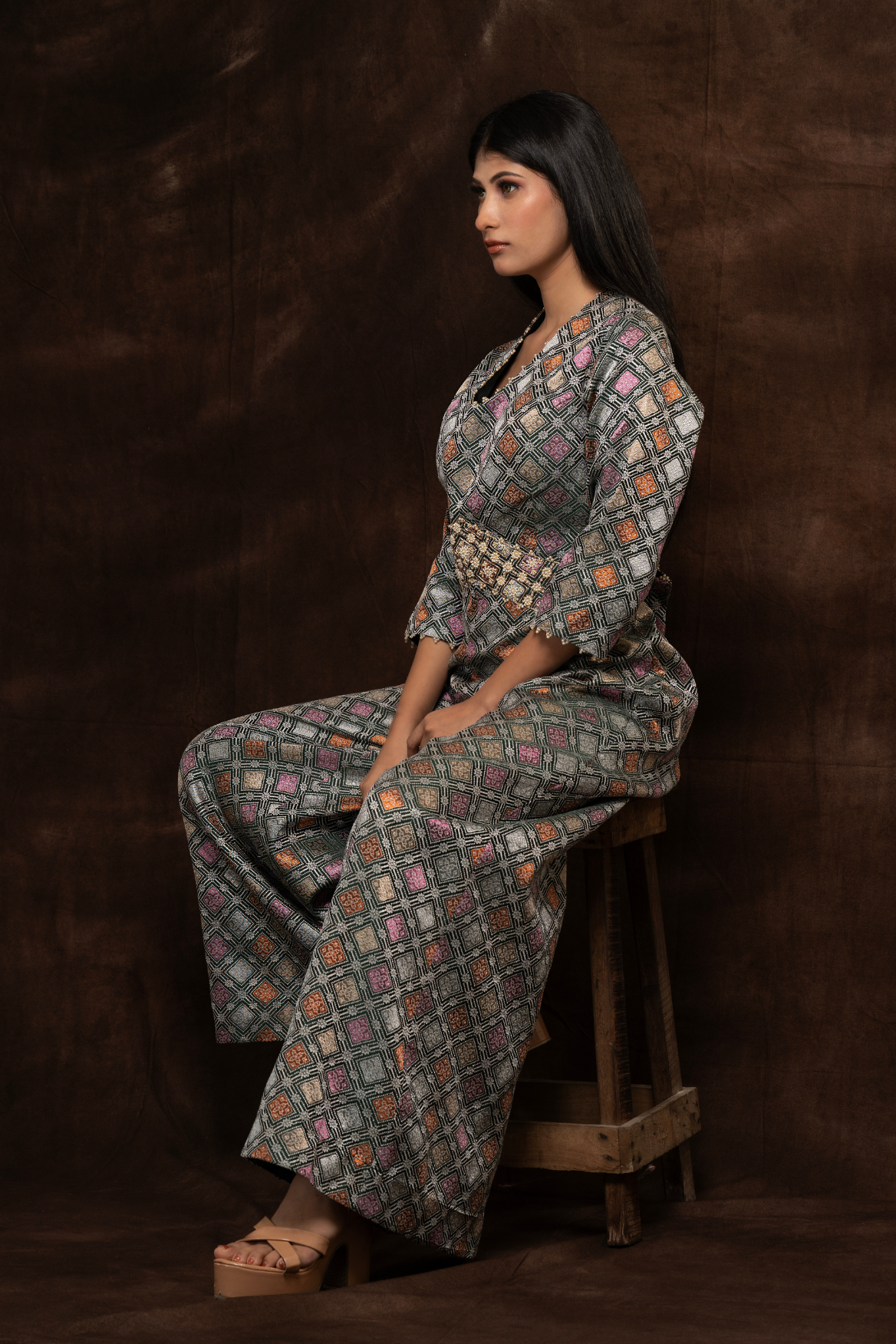 Brocade jumpsuit
