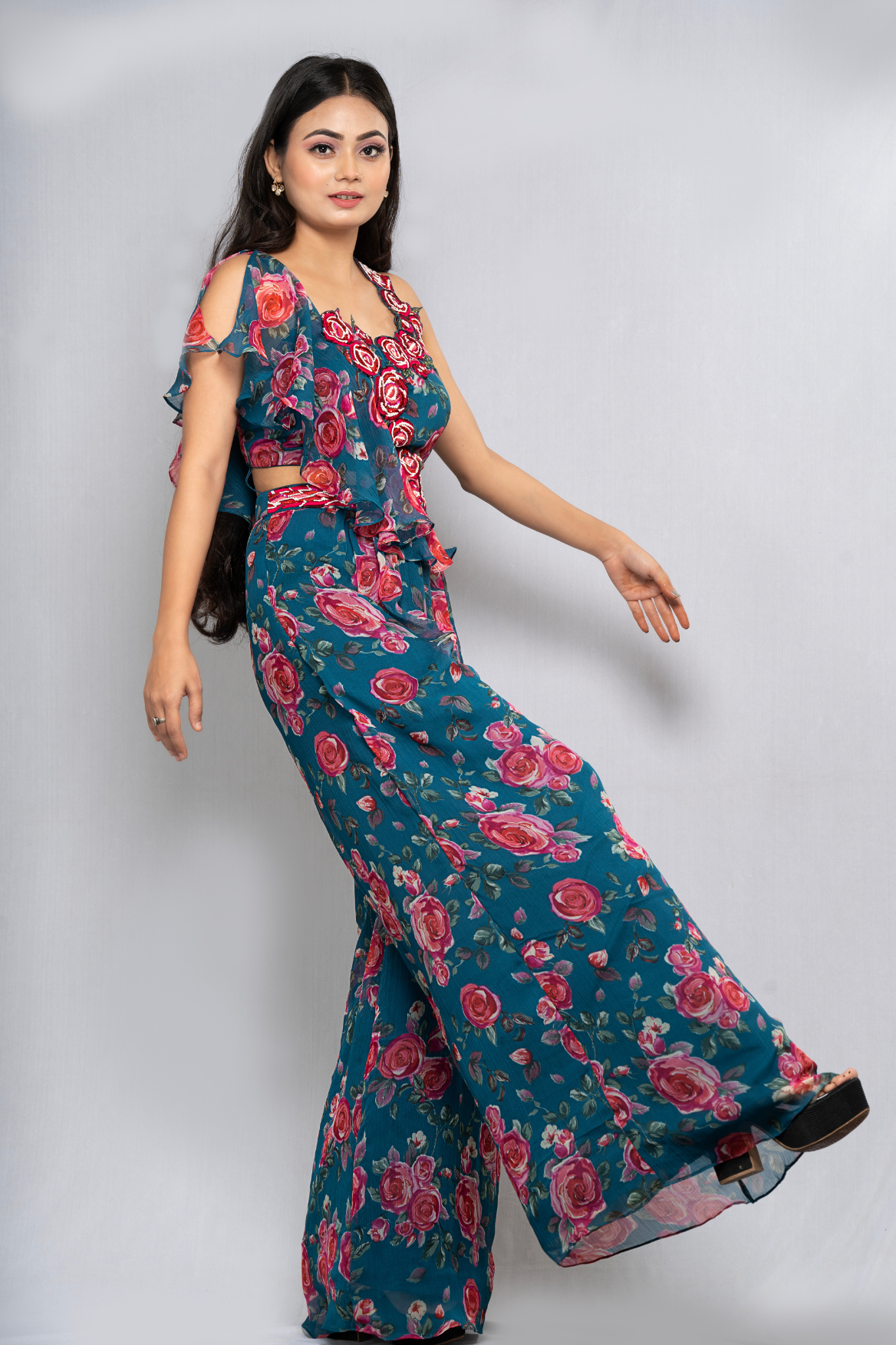 Ruffled jumpsuit
