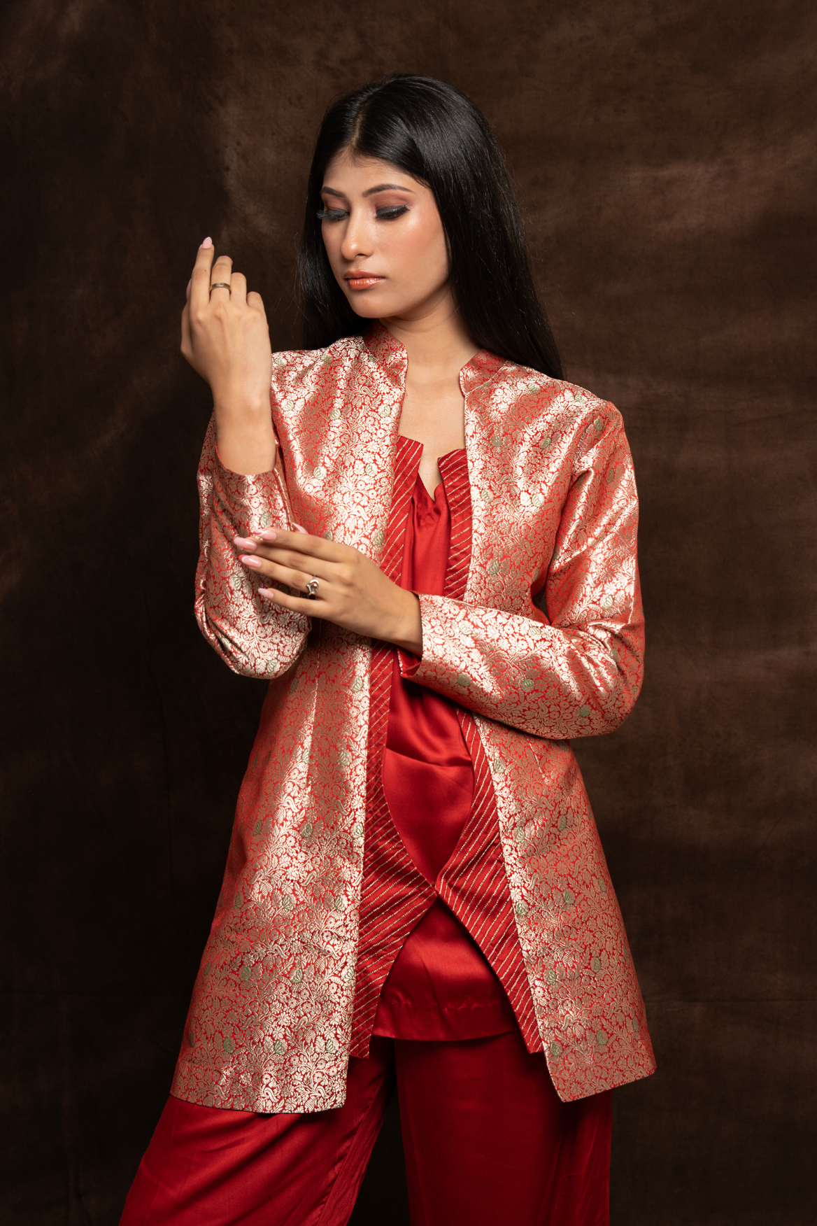 Brocade 3 piece co-ord set