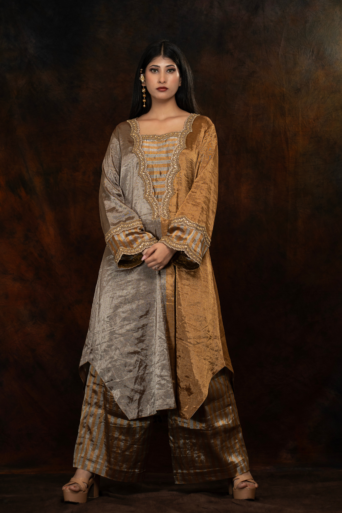 Zari tissue Kurta and Pant