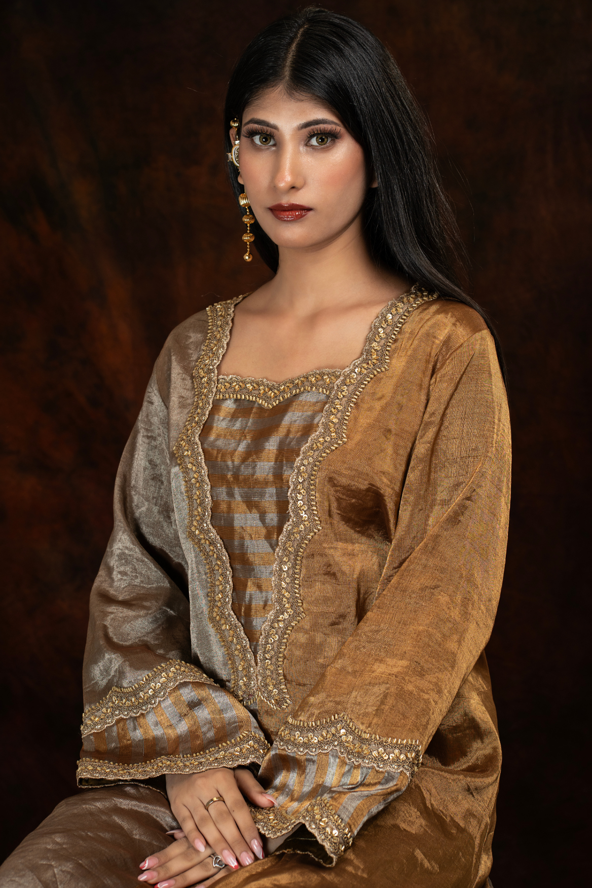 Zari tissue Kurta and Pant