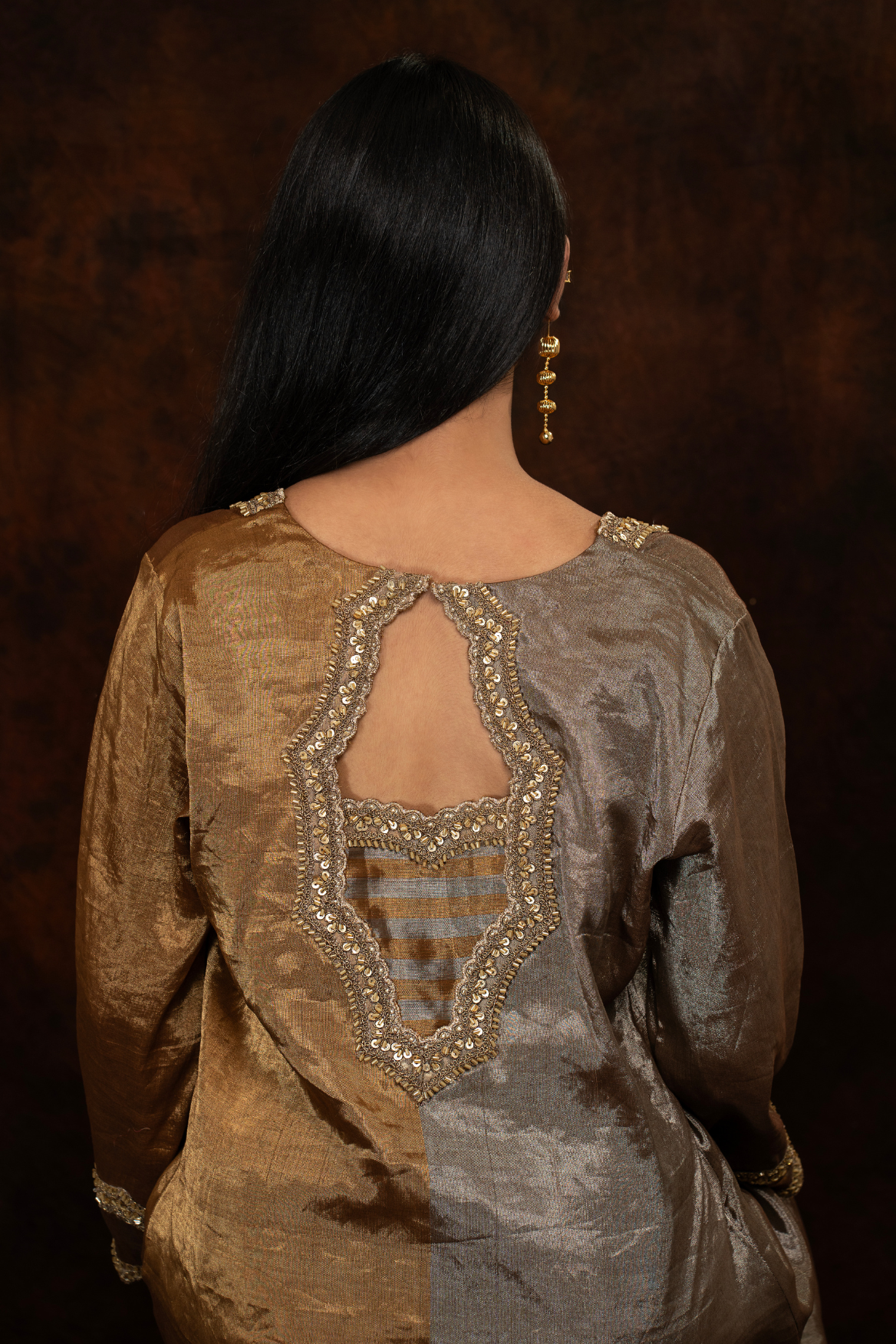 Zari tissue Kurta and Pant