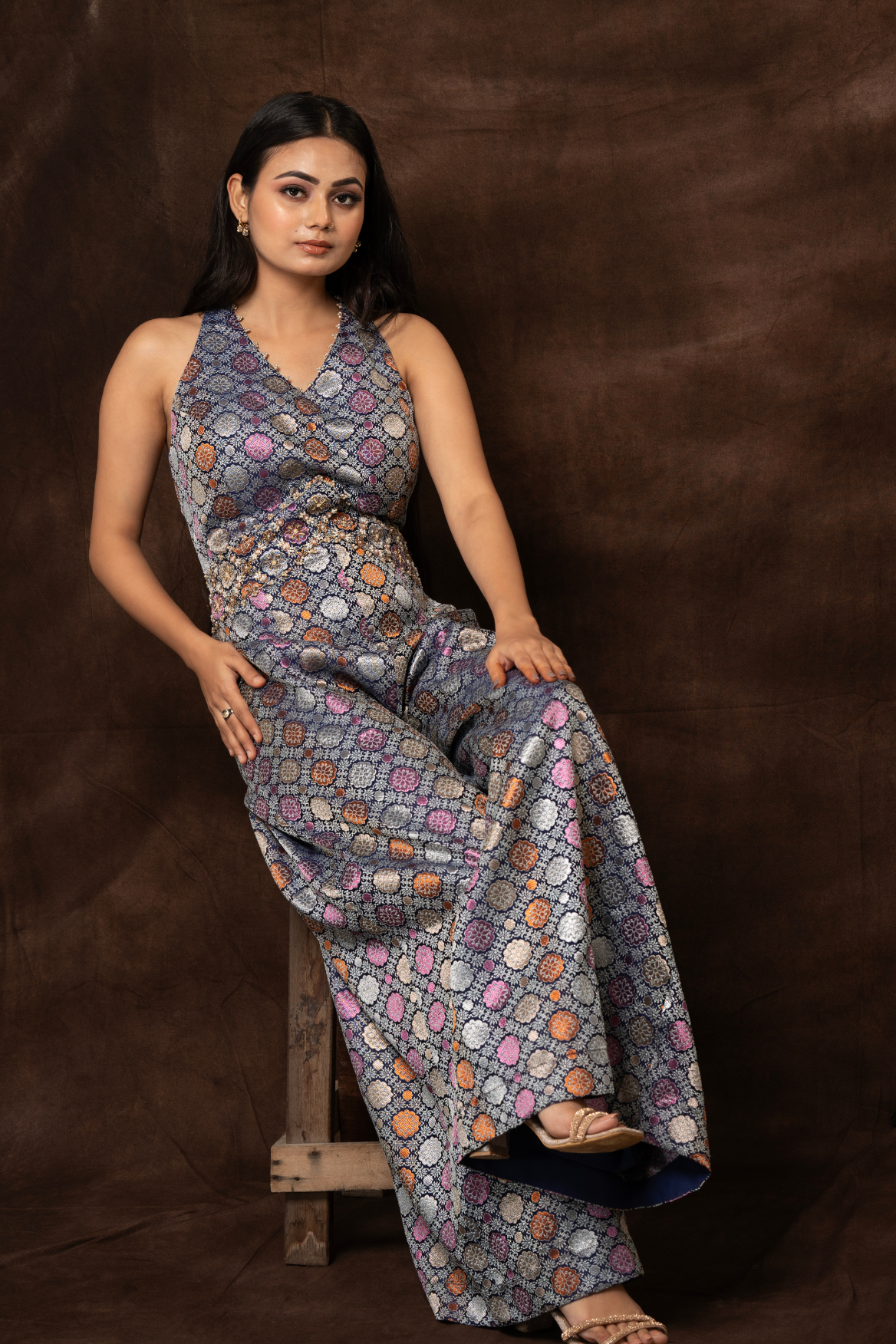 Brocade jumpsuit